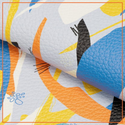 Picture of printed leather 